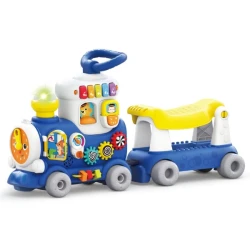 Игрушка на верёвочке Hola Toys 4 в 1 Поезд (синий) купить в Кишиневе. Фото 2