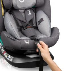 Детское автокресло 0-36 кг (I-Size) ISOFIX Lionelo Bastiaan One Grey Stone, поворотное 360 купить в Кишиневе. Фото 11