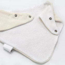 Набор нагрудник с двумя сторонами и игрушка для прорезывания зубов BabyJem, Ecru купить в Кишиневе. Фото 5