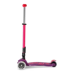 Trotinetă pliabilă Micro Maxi Deluxe Foldable Neon LED Ultra Pink cumpăra în Chișinau. Foto 3