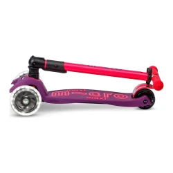 Trotinetă pliabilă Micro Maxi Deluxe Foldable Neon LED Ultra Pink cumpăra în Chișinau. Foto 4