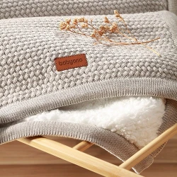 Păturică BabyOno Cotton & Fleecing Lining Grey, 75×100 cm cumpăra în Chișinau. Foto 8
