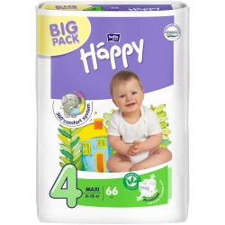 Scutece Bella Baby Happy Maxi 4 (8-18 kg), 66 buc. cumpăra în Chișinau. Foto 1