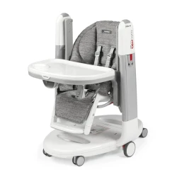 Стул для кормления с функцией качания Peg Perego Tatamia Follow Me Wonder Grey купить в Кишиневе. Фото 11