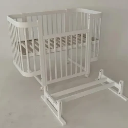 Set Pătuț Kuzya Miya White Grey + Comoda-măsuță de înfășat HappyBaby Pro 800 MDF White cumpăra în Chișinau. Foto 15