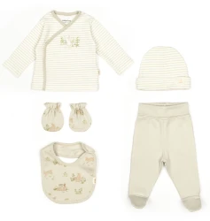 Set din 5 piese BabyCosy Rabbit Ecru & Soft Green (1-3L) cumpăra în Chișinau. Foto 1