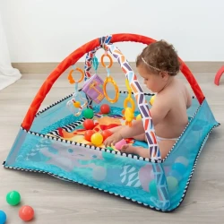 Коврик для детей Kikkaboo Blue Animals, 78x75x52 см купить в Кишиневе. Фото 5