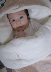 Păturică multifuncțională din bumbac BabyJem Roz, 43x80 cm cumpăra în Chișinau. Foto 7
