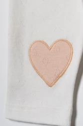 Pantaloni BabyCosy Heart Beige & Ivory, 2 buc. (9-12L) cumpăra în Chișinau. Foto 5