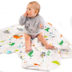 Păturică Akuku Muselin Dinosaurs, 110×105 cm cumpăra în Chișinau. Foto 6