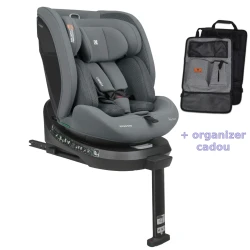 Scaun auto 40-150 cm (i-Size) Isofix KikkaBoo i-Orbit Light Grey, rotativ 360 cumpăra în Chișinau