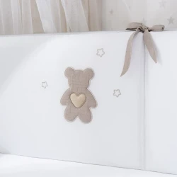 Lenjerie de patut Perina Teddy love Bej (6 piese), 120x60 cm cumpăra în Chișinau. Foto 10