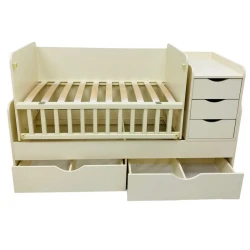 Детская кроватка Eucalyptus Larry Premium Бежевый купить в Кишиневе. Фото 3