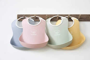Bavetă din silicon BabyBjorn powder green, 2 buc cumpăra în Chișinau. Foto 2