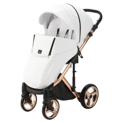 Carucior 2 in 1 Adamex Chantal Star White Rose Gold cumpăra în Chișinau. Foto 4