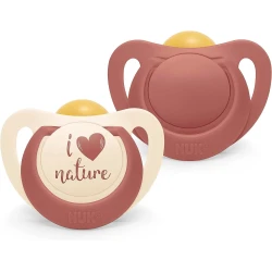 Suzetă ortodontică din latex NUK For Nature 18-36 luni 2 buc cumpăra în Chișinau. Foto 1