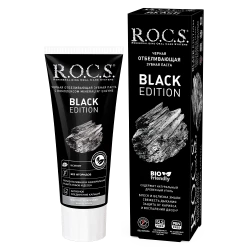 Pasta de dinți R.O.C.S. Black Edition, albire (12 ani+) cumpăra în Chișinau. Foto 1