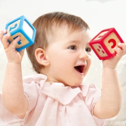 Кубики Hape Grip-n-Stock Silicone&Wood Block купить в Кишиневе. Фото 6
