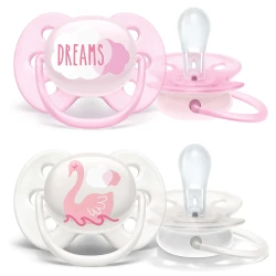 Suzete ortodontice Philips AVENT Ultra Soft Girl (6-18 luni), 2 buc. cumpăra în Chișinau. Foto 1