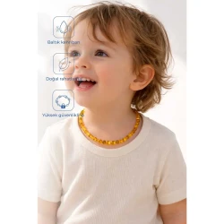 Янтарное ожерелье BabyJem Honey купить в Кишиневе. Фото 3