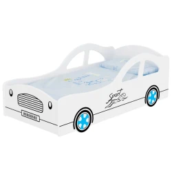Детская кровать Tisam Car White, 140x62 см купить в Кишиневе. Фото 1