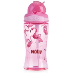 Поильник с трубочкой Nuby Flip-It Tritan 3 + 360 мл купить в Кишиневе. Фото 2