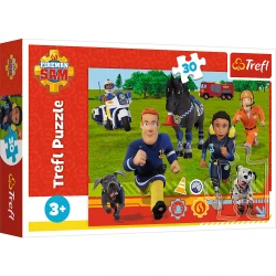 Puzzle Trefl Prism A&D Fireman Sam Ready to help, 30 elemente cumpăra în Chișinau. Foto 1