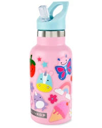 Sticluță cu pai Skip Hop cu autocolante G Pink (4 ani+), 380 ml cumpăra în Chișinau. Foto 3