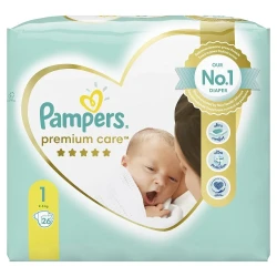 Подгузники Pampers Premium Care New Born 1 (2-5 кг), 26 шт. купить в Кишиневе. Фото 2
