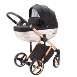 Carucior 2 in 1 Adamex Chantal Star Black Rose Gold cumpăra în Chișinau. Foto 3