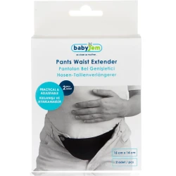 Удлиняющий абдоминальный пояс для дородовой поддержки BabyJem Чёрный & Белый, 2 шт. купить в Кишиневе. Фото 5