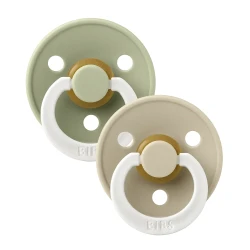 Круглые латексные соски Bibs Glow Sage & Vanilla (18-36 мес.), 2 шт. купить в Кишиневе. Фото 1