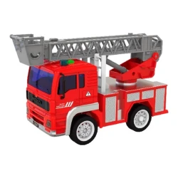 Mașină inerțială de pompieri WENYI WY551B, cu scară mobilă, lumini și sunete, scara 1:20 cumpăra în Chișinau. Foto 1