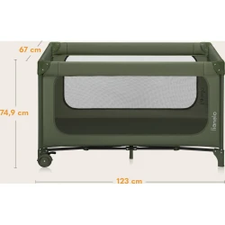 Манеж-кровать Lionelo Jasmin Easy Fold Green Olive купить в Кишиневе. Фото 22