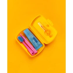Set pasta de dinti Curaprox Be You + Periuta de dinti Travel + Periuta interdentara, 2 buc. Yellow (6 ani +) cumpăra în Chișinau. Foto 9
