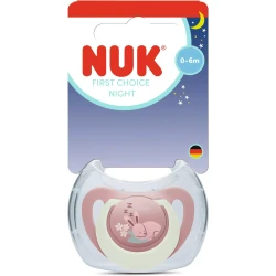 Пустышка ортодонтическая силиконовая NUK First Choice Night в асс., 0-6 мес купить в Кишиневе. Фото 3