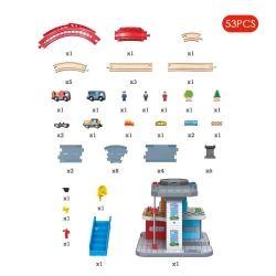 Набор для железной дороги Hape Emergency Services HQ купить в Кишиневе. Фото 4