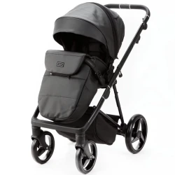 Carucior 2 in 1 Adamex Blanc Deluxe Black cumpăra în Chișinau. Foto 7