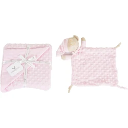 Пледик с игрушкой Moni Bennie Pink, 100x75 см купить в Кишиневе
