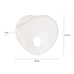 Pernă ortopedica pentru nou născut Kikkaboo Heart Airknit White cumpăra în Chișinau. Foto 2