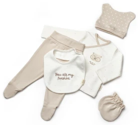 Комплект из 5 штук BabyCosy Beige & Stone (0М) купить в Кишиневе. Фото 2