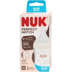 Biberon pentru bebelusi din sticla NUK Perfect Match, 120 ml cumpăra în Chișinau. Foto 3