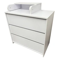 Комод-пеленальный столик Eucalyptus Giovanni90 (3 ящиков) PAL White купить в Кишиневе. Фото 2