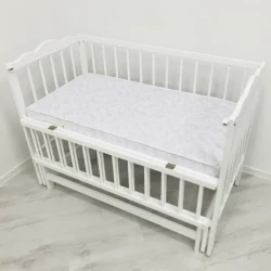 Комплект: Кроватка Kuzya Anghelina-2 Белая + Матрас Kuzya 120x60 + Постельное бельё 8 предметов PernaMea Confort купить в Кишиневе. Фото 14