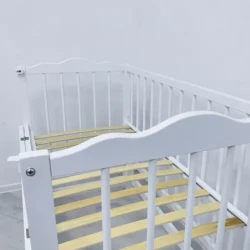 Комплект: Кроватка Kuzya Anghelina-2 Белая + Матрас Kuzya 120x60 + Постельное бельё 8 предметов PernaMea Confort купить в Кишиневе. Фото 15