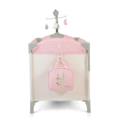 Манеж-кровать 2 в 1 Moni Indiana Pink купить в Кишиневе. Фото 6