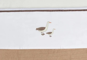 Простыня для детской кроватки Jollein Goose Ivory, 75x100 см купить в Кишиневе. Фото 2