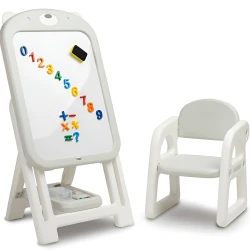 Set tablă magnetică cu scaun Caretero Ted Grey cumpăra în Chișinau. Foto 1