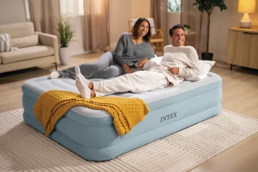 Надувная подушка Intex Velur Downy Pillow со встроенным электрическим насосом 220 В купить в Кишиневе. Фото 4