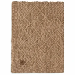 Păturică Jollein Check Knit Biscuit, 75x100 cm cumpăra în Chișinau